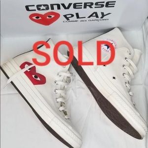 Commes Des Garcons X Chuck Taylor Allstar Hi Milk